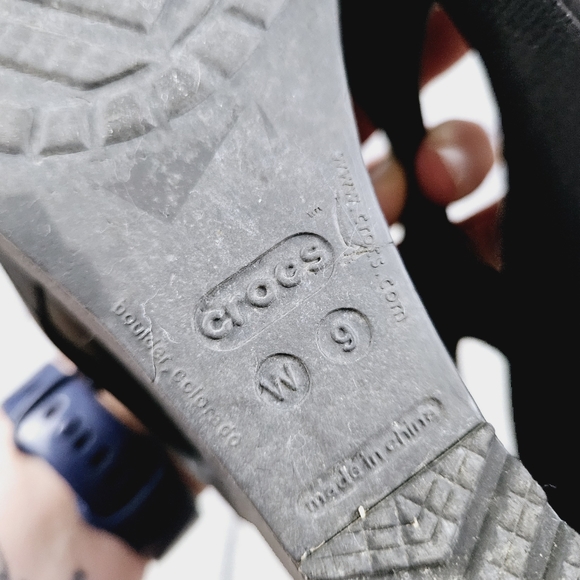 CROCS | Havana slingback peep toe wedge heels - Picture 10 of 10